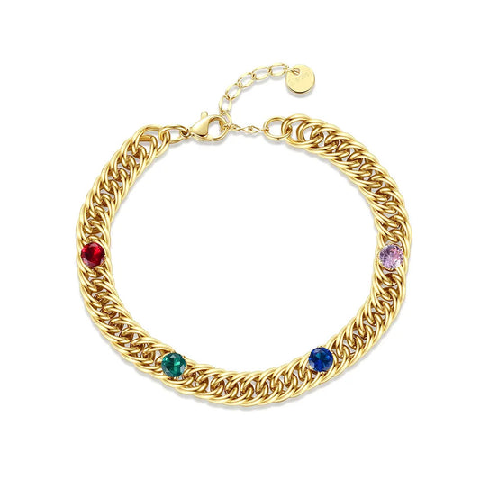 Multicolor Chunky Chain Bracelet